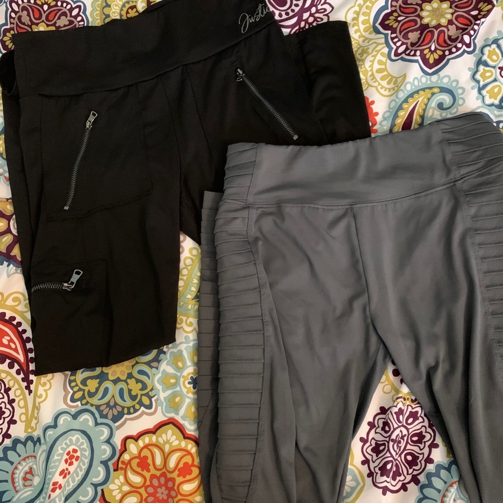 Set of 2 Pairs of Justice Leggings